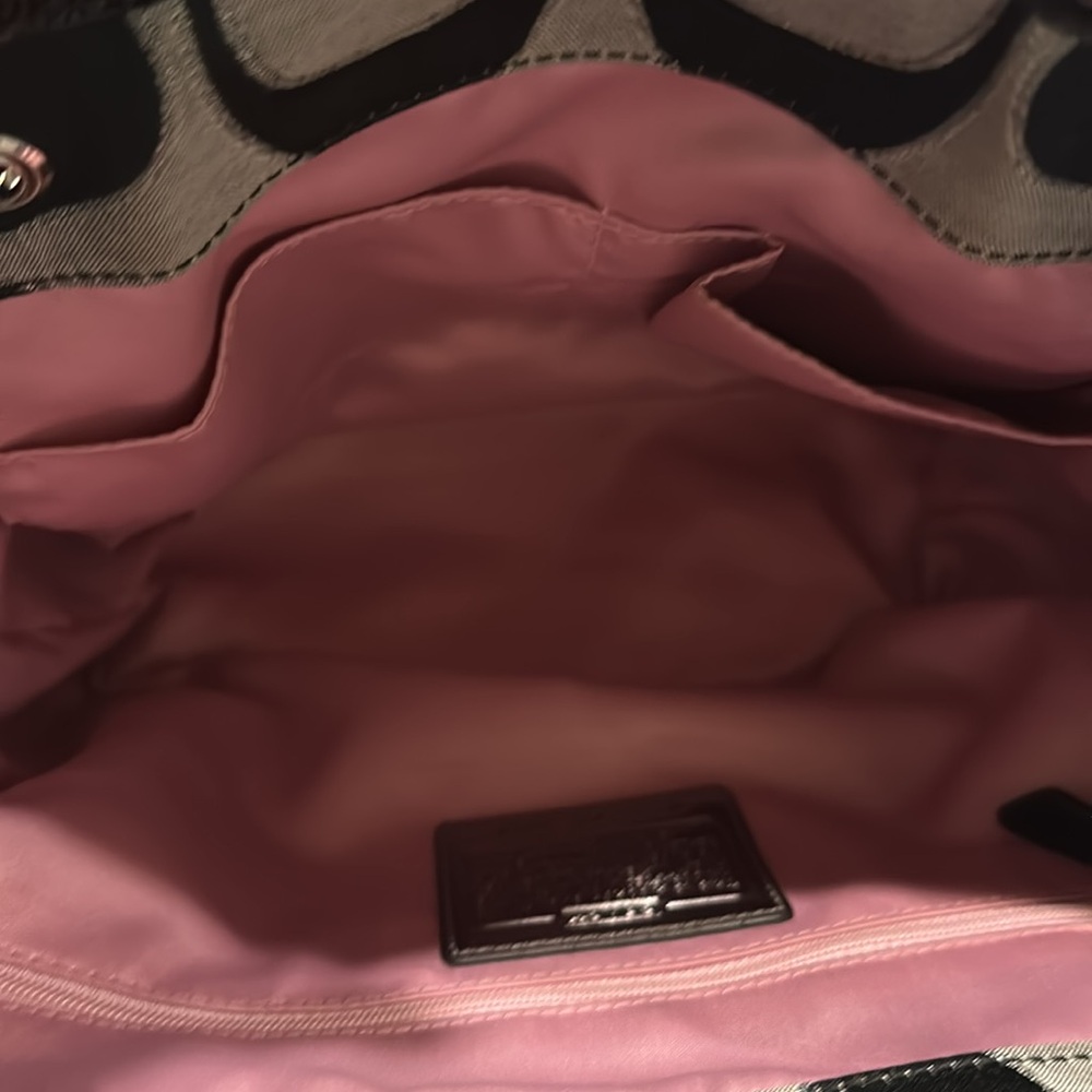 Coach POPPY Signature SATEEN Lurex Backpack - Picture 5 of 5